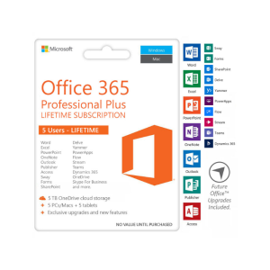 Microsoft Office 365 Plus For 5 Devices Account + Password