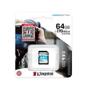 Kingston Canvas Go Plus SD Card CLASS 10 UHS-I 170MBs Read SDG3