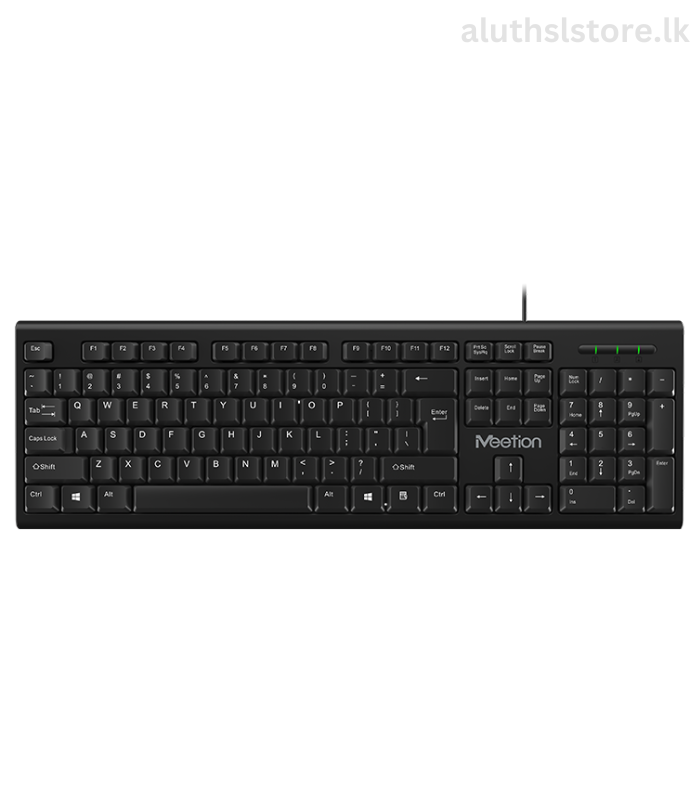 Meetion K100 USB Standard Corded Keyboard