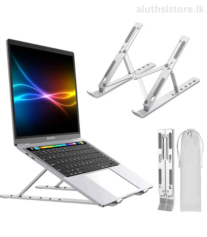 Laptop Stand Aluminum For Desk Adjustable-aluthslstore.lk