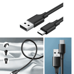 UGREEN 3 Meter Type-C to USB QC3.0 3A Fast Charging Cable – US287 - 60826