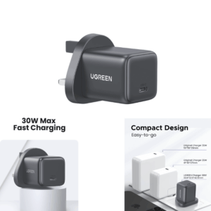 UGREEN 30W Type-C GaN Fast Charger UK – X513 - 55532