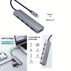 UGREEN 4 – Port Type C 3.0 To 4 Ports HUB – CM219 - 70336