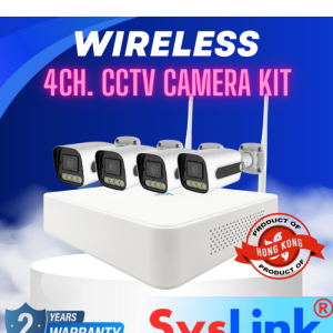 Fully Wireless DIY CCTV Camera kit ( 4Ch )