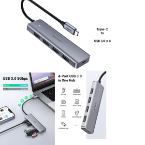 UGREEN 4 – Port Type C 3.0 To 4 Ports HUB – CM219 - 70336