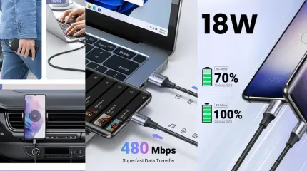 1 Meter 3Amp USB to Type-C Fast Charging Cable 3A Max